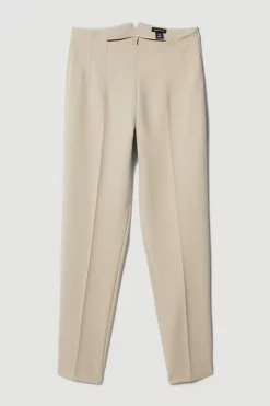 Best deal 😀 Karen Millen Compact Essential Slim Leg Trouser ⌛ -Karen Millen Outlet store bkk07325 beige xl 3