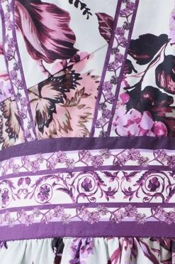 Budget ⭐ Karen Millen Petite Lydia Millen Border Cotton Sateen Woven Midi 👗 Dress - floral 🔥 -Karen Millen Outlet store bkk07339 floral xl 6