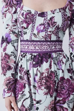 Best Pirce 🌟 Karen Millen Lydia Millen Tall Border Cotton Sateen Woven Midi 👗 Dress - floral 👍 10 Best Pirce 🌟 Karen Millen Lydia Millen Tall Border Cotton Sateen Woven Midi 👗 Dress - floral 👍 -Karen Millen Outlet store bkk07340 floral xl 4