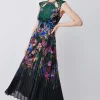 Cheapest ⭐ Karen Millen Metallic Guipure Lace Placed Floral Pleat Midi 👗 Dress - black ✨ 1 Cheapest ⭐ Karen Millen Metallic Guipure Lace Placed Floral Pleat Midi 👗 Dress - black ✨ -Karen Millen Outlet store bkk07344 black xl
