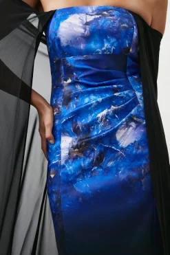 Hot Sale 🎁 Karen Millen Weston Placed Crystal Print Midi Cape 👗 Dress - black 🎁 8 Hot Sale 🎁 Karen Millen Weston Placed Crystal Print Midi Cape 👗 Dress - black 🎁 -Karen Millen Outlet store bkk07346 black xl 1