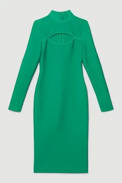 Deals 🎉 Karen Millen Bandage Cut Out Detail Midi 👗 Dress - green 🥰 11 Deals 🎉 Karen Millen Bandage Cut Out Detail Midi 👗 Dress - green 🥰 -Karen Millen Outlet store bkk07372 green xl 3