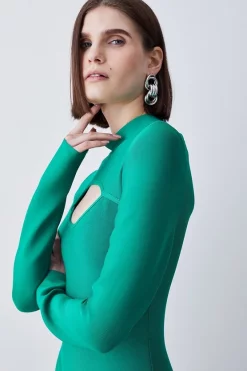 Deals 🎉 Karen Millen Bandage Cut Out Detail Midi 👗 Dress - green 🥰 12 Deals 🎉 Karen Millen Bandage Cut Out Detail Midi 👗 Dress - green 🥰 -Karen Millen Outlet store bkk07372 green xl 4