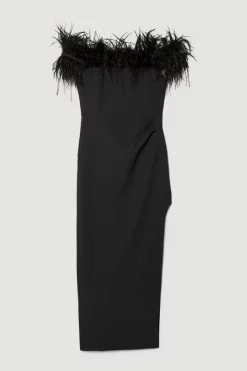 Brand new ⌛ Karen Millen Feather Bardot Stretch Crepe Maxi 👗 Dress 👏 15 Brand new ⌛ Karen Millen Feather Bardot Stretch Crepe Maxi 👗 Dress 👏 -Karen Millen Outlet store bkk07398 black xl 3
