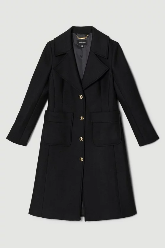 Hot Sale ๐คฉ Karen Millen Italian Virgin Wool Detail Single Breasted ๐งฅ Coat ๐ 6 Hot Sale ๐คฉ Karen Millen Italian Virgin Wool Detail Single Breasted ๐งฅ Coat ๐ - Image 4