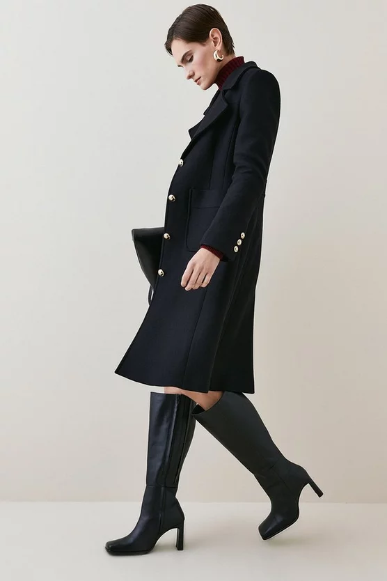 Hot Sale ๐คฉ Karen Millen Italian Virgin Wool Detail Single Breasted ๐งฅ Coat ๐ 7 Hot Sale ๐คฉ Karen Millen Italian Virgin Wool Detail Single Breasted ๐งฅ Coat ๐ - Image 5
