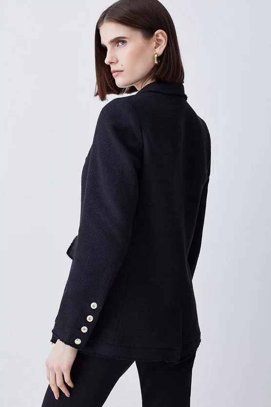 Hot Sale ๐ Karen Millen Boucle Longline Double Breasted Tailored Blazer ๐ 4 Hot Sale ๐ Karen Millen Boucle Longline Double Breasted Tailored Blazer ๐ - Image 3