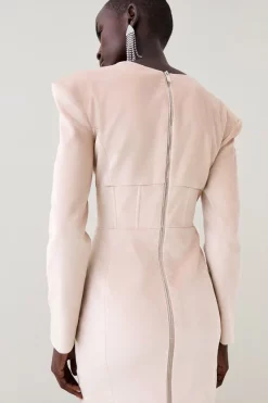 Hot Sale 🛒 Karen Millen Velvet Corset Waist Detail Sleeved Mini 👗 Dress 🌟 12 Hot Sale 🛒 Karen Millen Velvet Corset Waist Detail Sleeved Mini 👗 Dress 🌟 -Karen Millen Outlet store bkk07447 blush xl 2