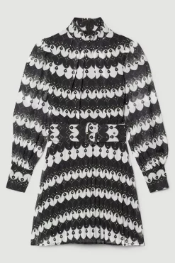 Best reviews of 🧨 Karen Millen Diamond Georgette Pleated Woven Mini 👗 Dress - lime 😀 -Karen Millen Outlet store bkk07454 lime xl 3