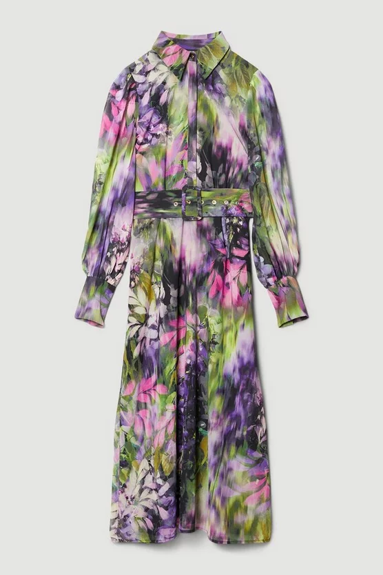 Best deal ๐งจ Karen Millen Floral Georgette Woven ๐ Shirt Midi ๐ Dress ๐คฉ 6 Best deal ๐งจ Karen Millen Floral Georgette Woven ๐ Shirt Midi ๐ Dress ๐คฉ - Image 4