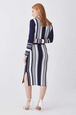 Best Pirce โจ Karen Millen Chain Jacquard Knit Midaxi ๐ Skirt - navy โค๏ธ 10 Best Pirce โจ Karen Millen Chain Jacquard Knit Midaxi ๐ Skirt - navy โค๏ธ -Karen Millen Outlet store bkk07471 navy xl 2