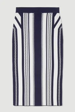 Best Pirce โจ Karen Millen Chain Jacquard Knit Midaxi ๐ Skirt - navy โค๏ธ 11 Best Pirce โจ Karen Millen Chain Jacquard Knit Midaxi ๐ Skirt - navy โค๏ธ -Karen Millen Outlet store bkk07471 navy xl 3