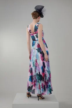 Discount 🎁 Karen Millen Floral Pleated Corset Woven Maxi 👗 Dress With Detachable Cape ❤️ 15 Discount 🎁 Karen Millen Floral Pleated Corset Woven Maxi 👗 Dress With Detachable Cape ❤️ -Karen Millen Outlet store bkk07571 floral xl 5