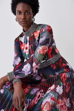 Promo ✔️ Karen Millen Diamante Trim Floral Woven Maxi 👗 Dress 🤩 10 Promo ✔️ Karen Millen Diamante Trim Floral Woven Maxi 👗 Dress 🤩 -Karen Millen Outlet store bkk07610 floral xl 2