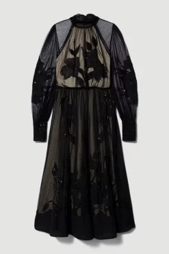 Flash Sale ๐ Karen Millen Lydia Millen Floral Applique Mesh Woven Midi ๐ Dress - mono ๐งจ 12 Flash Sale ๐ Karen Millen Lydia Millen Floral Applique Mesh Woven Midi ๐ Dress - mono ๐งจ -Karen Millen Outlet store bkk07616 mono xl 5