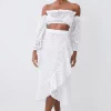 Cheapest โจ Karen Millen Beach Broderie Wrap Ruffle Midi ๐ Skirt - white โ๏ธ 1 Cheapest โจ Karen Millen Beach Broderie Wrap Ruffle Midi ๐ Skirt - white โ๏ธ -Karen Millen Outlet store bkk07621 white xl