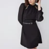 Best Pirce 🎁 Karen Millen Georgette Sleeve Belted Ponte Skater 👗 Dress - black ✨ 1 Best Pirce 🎁 Karen Millen Georgette Sleeve Belted Ponte Skater 👗 Dress - black ✨ -Karen Millen Outlet store bkk07640 black xl