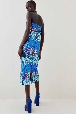 Cheap 🛒 Karen Millen Disc Sequin Strappy Woven Midi 👗 Dress - blue 😀 10 Cheap 🛒 Karen Millen Disc Sequin Strappy Woven Midi 👗 Dress - blue 😀 -Karen Millen Outlet store bkk07658 blue xl 2