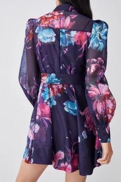 Best deal 😀 Karen Millen Pressed Floral Organdie Mini 👗 Dress 🤩 12 Best deal 😀 Karen Millen Pressed Floral Organdie Mini 👗 Dress 🤩 -Karen Millen Outlet store bkk07673 floral xl 4