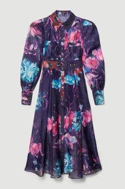 Best Sale 🎉 Karen Millen Pressed Floral Organdie Woven Midi 👗 Dress 🎁 12 Best Sale 🎉 Karen Millen Pressed Floral Organdie Woven Midi 👗 Dress 🎁 -Karen Millen Outlet store bkk07675 floral xl 3