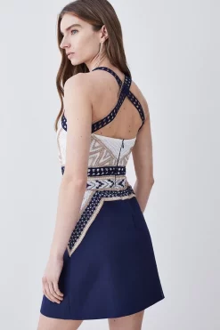 Coupon ๐ฏ Karen Millen Geo Guipure Metallic Lace Woven Mini ๐ Dress - navy ๐ 10 Coupon ๐ฏ Karen Millen Geo Guipure Metallic Lace Woven Mini ๐ Dress - navy ๐ -Karen Millen Outlet store bkk07689 navy xl 2