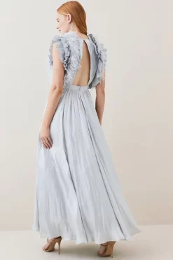 Best deal ๐ฅฐ Karen Millen Lydia Millen Tall Metallic Feather Ruffle Woven Maxi ๐ Dress - metallic silver ๐งจ 9 Best deal ๐ฅฐ Karen Millen Lydia Millen Tall Metallic Feather Ruffle Woven Maxi ๐ Dress - metallic silver ๐งจ -Karen Millen Outlet store bkk07710 metallic20silver xl 2