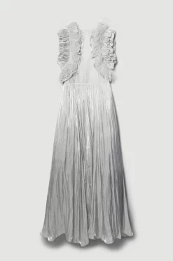 Best reviews of ๐งจ Karen Millen Lydia Millen Petite Metallic Feather Ruffle Woven Maxi ๐ Dress - metallic silver ๐ 10 Best reviews of ๐งจ Karen Millen Lydia Millen Petite Metallic Feather Ruffle Woven Maxi ๐ Dress - metallic silver ๐ -Karen Millen Outlet store bkk07711 metallic20silver xl 3