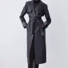 Buy 😉 Karen Millen Clean Longline Leather Trench 👏 1 Buy 😉 Karen Millen Clean Longline Leather Trench 👏 -Karen Millen Outlet store bkk07713 black xl