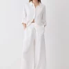 Best Sale 🥰 Karen Millen Linen Wide Leg Trouser - white 👍 2 Best Sale 🥰 Karen Millen Linen Wide Leg Trouser - white 👍 -Karen Millen Outlet store bkk07779 white xl