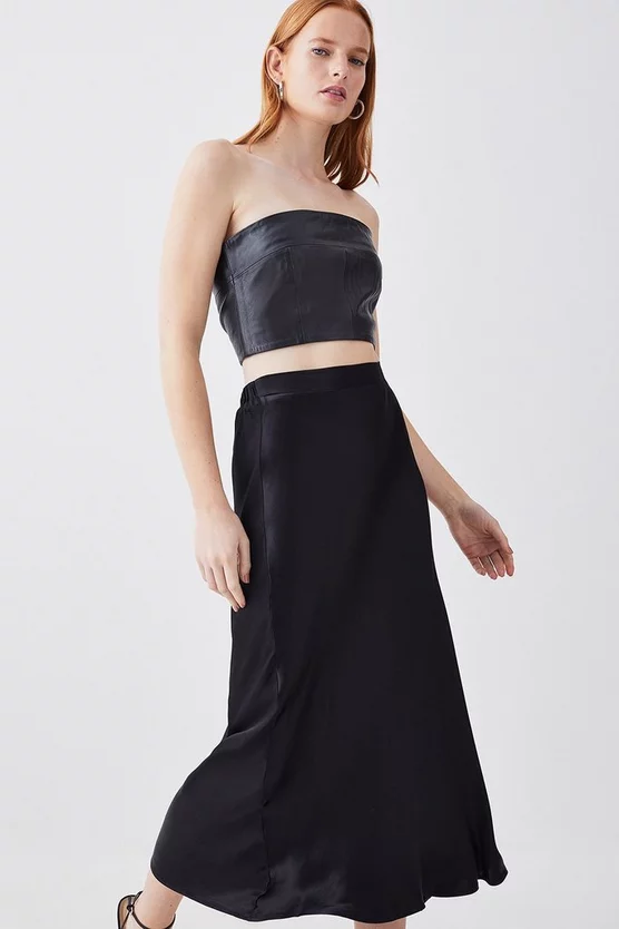 Deals ๐ Karen Millen Tall Satin Viscose Woven ๐ Skirt - black ๐คฉ 7 Deals ๐ Karen Millen Tall Satin Viscose Woven ๐ Skirt - black ๐คฉ - Image 5