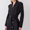 Hot Sale 💯 Karen Millen Stretch Cady Tie Belt Blazer Mini 👗 Dress - black ✨ 2 Hot Sale 💯 Karen Millen Stretch Cady Tie Belt Blazer Mini 👗 Dress - black ✨ -Karen Millen Outlet store bkk07902 black xl