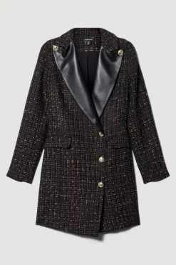 Budget ๐ Karen Millen Boucle Sparkle Tux Collared Mini ๐ Dress - black โญ 11 Budget ๐ Karen Millen Boucle Sparkle Tux Collared Mini ๐ Dress - black โญ -Karen Millen Outlet store bkk07949 black xl 3