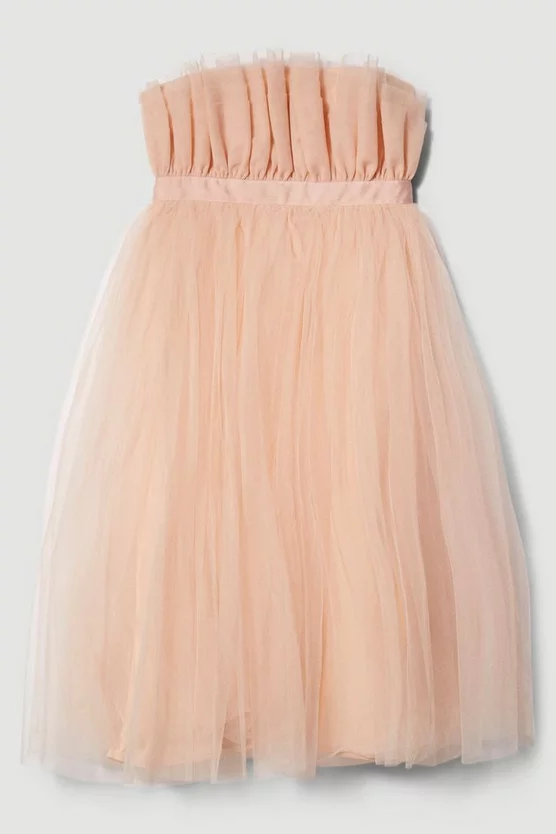 Best Sale ⌛ Karen Millen Lydia Millen Corseted Tulle Midi 👗 Dress - neutral 🌟 8 Best Sale ⌛ Karen Millen Lydia Millen Corseted Tulle Midi 👗 Dress - neutral 🌟 - Image 6