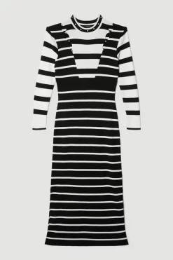 Coupon ๐ฅ Karen Millen Plus Size Viscose Blend Warm Touch Stripe Knit Midi ๐ Dress - mono ๐งจ 10 Coupon ๐ฅ Karen Millen Plus Size Viscose Blend Warm Touch Stripe Knit Midi ๐ Dress - mono ๐งจ -Karen Millen Outlet store bkk08042 mono xl 3