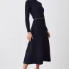 Best Pirce 🛒 Karen Millen Petite Rib Knit Belted Midi 👗 Dress - navy ⭐ 2 Best Pirce 🛒 Karen Millen Petite Rib Knit Belted Midi 👗 Dress - navy ⭐ -Karen Millen Outlet store bkk08051 navy xl