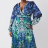 Brand new ⌛ Karen Millen Plus Size Mirrored Ombre Floral Pleat Drama Woven Midi 👗 Dress - blue 🛒 2 Brand new ⌛ Karen Millen Plus Size Mirrored Ombre Floral Pleat Drama Woven Midi 👗 Dress - blue 🛒 -Karen Millen Outlet store bkk08070 blue xl