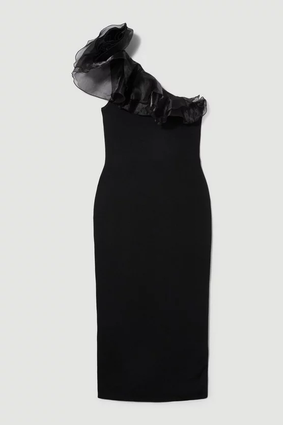 Best reviews of ๐คฉ Karen Millen Plus Size One Shoulder Organza Flower Detail Knit Midi ๐ Dress - black โจ 6 Best reviews of ๐คฉ Karen Millen Plus Size One Shoulder Organza Flower Detail Knit Midi ๐ Dress - black โจ - Image 4