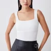 Coupon ⭐ Karen Millen Slinky Smoothing Essentials Thick Strap Vest Top - cream ⌛ -Karen Millen Outlet store bkk08161 cream xl