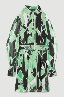 Cheapest ⭐ Karen Millen Jigsaw Geo Georgette Belted Woven 👕 Shirt 👗 Dress 🎉 12 Cheapest ⭐ Karen Millen Jigsaw Geo Georgette Belted Woven 👕 Shirt 👗 Dress 🎉 -Karen Millen Outlet store bkk08218 geo xl 3