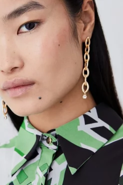 Cheapest ⭐ Karen Millen Jigsaw Geo Georgette Belted Woven 👕 Shirt 👗 Dress 🎉 13 Cheapest ⭐ Karen Millen Jigsaw Geo Georgette Belted Woven 👕 Shirt 👗 Dress 🎉 -Karen Millen Outlet store bkk08218 geo xl 4