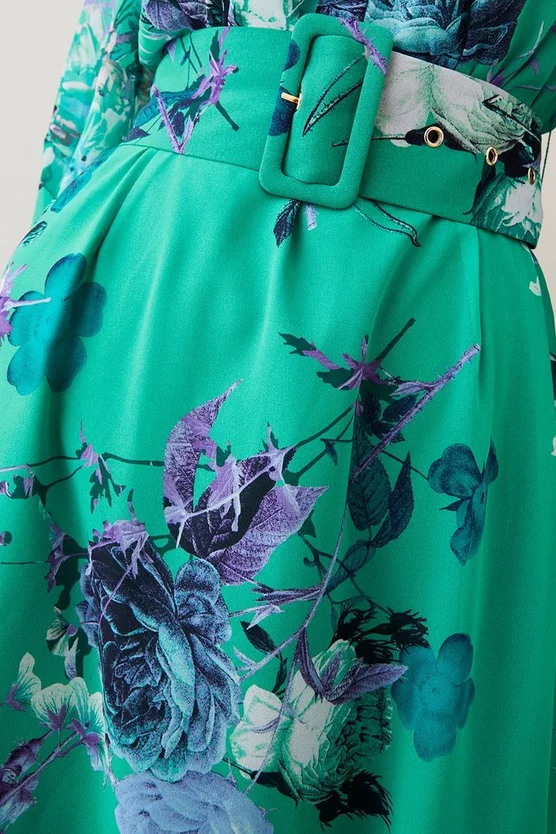 Deals 🎁 Karen Millen Green Rose Georgette Woven 👚 Shirt 👗 Dress - apple green ✨ 5 Deals 🎁 Karen Millen Green Rose Georgette Woven 👚 Shirt 👗 Dress - apple green ✨ - Image 3