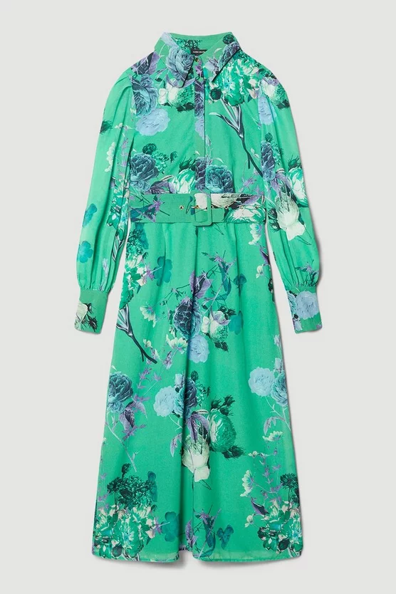 Deals 🎁 Karen Millen Green Rose Georgette Woven 👚 Shirt 👗 Dress - apple green ✨ 6 Deals 🎁 Karen Millen Green Rose Georgette Woven 👚 Shirt 👗 Dress - apple green ✨ - Image 4