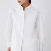 Best reviews of ⌛ Karen Millen Cotton Button Down 👚 Shirt - white ⭐ -Karen Millen Outlet store bkk08247 white xl
