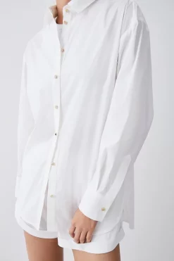 Best reviews of ⌛ Karen Millen Cotton Button Down 👚 Shirt - white ⭐ -Karen Millen Outlet store bkk08247 white xl 4