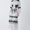 Top 10 😉 Karen Millen Tall Polka Dot Mix Lace & Embroidery Maxi 👗 Dress - white 🛒 2 Top 10 😉 Karen Millen Tall Polka Dot Mix Lace & Embroidery Maxi 👗 Dress - white 🛒 -Karen Millen Outlet store bkk08347 white xl