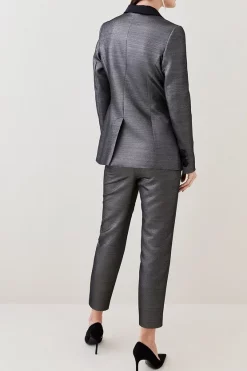 Brand new ๐ Karen Millen Metallic Jacquard Waistband Detail Slim Leg Trouser - gold ๐ 10 Brand new ๐ Karen Millen Metallic Jacquard Waistband Detail Slim Leg Trouser - gold ๐ -Karen Millen Outlet store bkk08378 gold xl 2