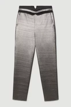 Brand new ๐ Karen Millen Metallic Jacquard Waistband Detail Slim Leg Trouser - gold ๐ 11 Brand new ๐ Karen Millen Metallic Jacquard Waistband Detail Slim Leg Trouser - gold ๐ -Karen Millen Outlet store bkk08378 gold xl 3
