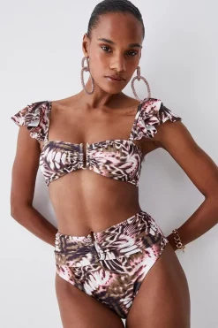 Wholesale ๐คฉ Karen Millen Butterfly Print Gold Trim Belted ๐ Bikini Bottoms - multi ๐ 11 Wholesale ๐คฉ Karen Millen Butterfly Print Gold Trim Belted ๐ Bikini Bottoms - multi ๐ -Karen Millen Outlet store bkk08420 multi xl 2