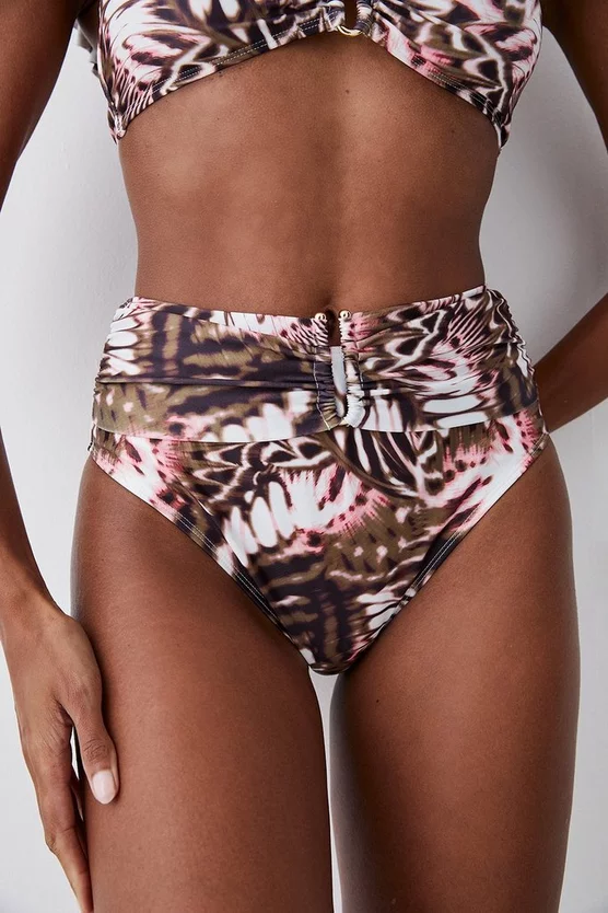 Wholesale ๐คฉ Karen Millen Butterfly Print Gold Trim Belted ๐ Bikini Bottoms - multi ๐ 7 Wholesale ๐คฉ Karen Millen Butterfly Print Gold Trim Belted ๐ Bikini Bottoms - multi ๐ - Image 5