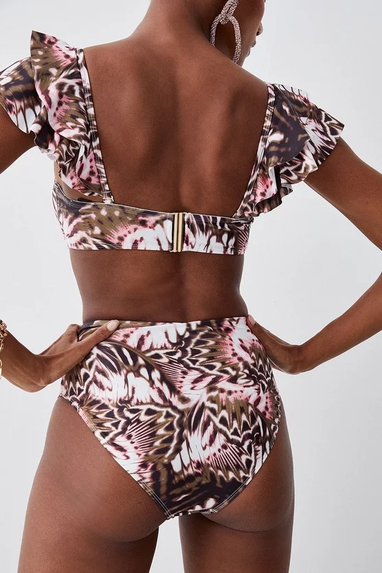 Wholesale ๐คฉ Karen Millen Butterfly Print Gold Trim Belted ๐ Bikini Bottoms - multi ๐ 8 Wholesale ๐คฉ Karen Millen Butterfly Print Gold Trim Belted ๐ Bikini Bottoms - multi ๐ - Image 6